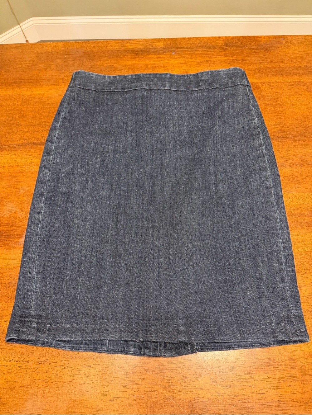 J. Crew Dark Blue Denim Pencil Skirt